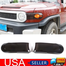 e-power-auto-Trim Smoked Black Front Signal Light Lamp Cover Trim For 2007-2014 Toyota FJ Cruiser