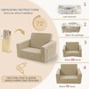 Jouha Toddle & Kids Chair,2-in-1 Soft Toddler Couches That Fold