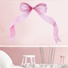 Tinoaly Large Pink Bow Wall Stickers, 26x33 Inch Coquette Wallpaper
