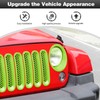 CheroCar for JK Mesh Grille Grill Insert & Headlight Cover