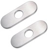 2PCS 6 inch Sink Faucet Hole Cover,Deck Plate Escutcheon for