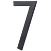 Hy-Ko Products FM-6/7 Floating House Number 7 (SEVEN) 6" High Black
