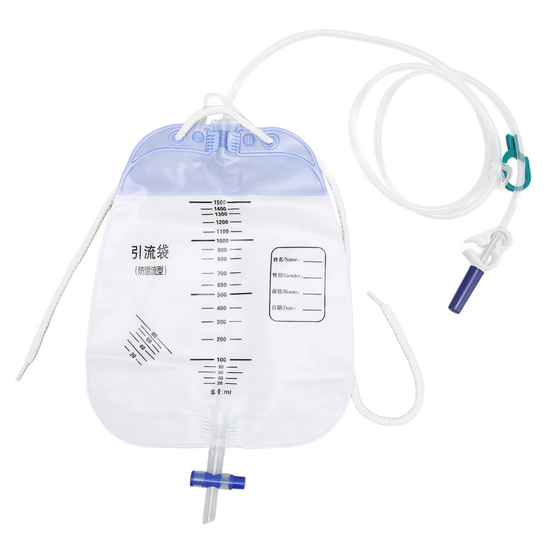 5Pcs Urinary Drainage Bag Thickened PVC Anti Reflux Disposable Urine