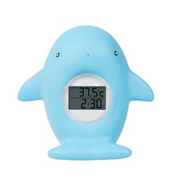 Baby Bath Thermometer, New Upgraded Digital Water Thermometer with 3 Color Backlight and Temperature Warning, Safe Bath Floating Toy for Babies and Toddlers (Whale)