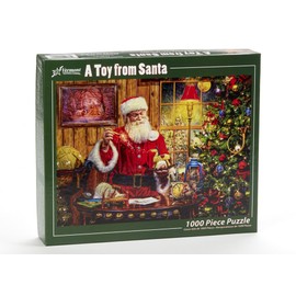 Vermont Christmas Company A Toy from Santa Jigsaw Puzzle - Christmas Jigsaw Puzzles for Adults 1000 Pieces - Fully Interlocking & Randomly Shaped 1000 Piece Puzzle for Adults (26 5/8” x 19 1/4”)