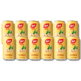 Yeo’s Soymilk Drink 10.1 fl oz (300ml) – Plant-Based Goodness in Every Sip, Non-GMO Soybeans, Lactose-Free, Cholesterol-Free, Source of Protein & Calcium (Pack of 12 Cans)
