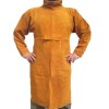 Jewboer Leather Welding Apron with Sleeve,Heavy Duty Welding Jacket,Heat Flam...