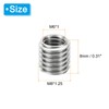 PATIKIL 10pcs M8*1.25 Male M6*1 Female Thread Adapter Sleeve Reducer