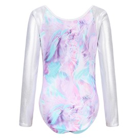 SEAUR-Girls' Leotard Gymnastics Dance Shorts Headband Set Kids Gymnastics Jersey Shorts Gymnastics Sleeveless/Long Sleeve