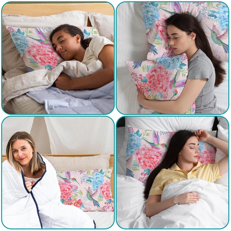 1Pack Satin Pillow Case, Satin Pillowcase, Both Sides Printing Pillowcase