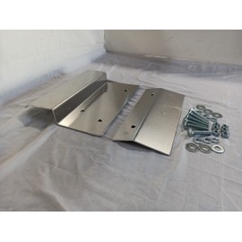 Loading Ramp Kit Tops DIY Aluminum Plate Fits 2” x 12" Lumber Motorcycle Wheelbarrow Heavy-Duty Hardware Included CodyCo