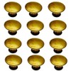 M MIMHOOY 12 Pack Cabinet Knobs Yellow Bronze Knobs for
