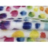 Super Soft Cuddle Fleece Fabric Material Rainbow DOTS 1MTR