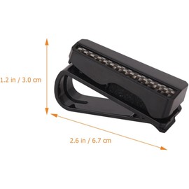 Hemobllo Porta Gafas Visera del Coche, Organizador de Visera, PC Negro, para Gafas de Sol, Tarjetas y Billetes, Evita Pérdidas