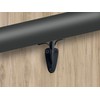 QCAA Heavy Duty Handrail Stair Brackets, Zinc Die Cast, Matte