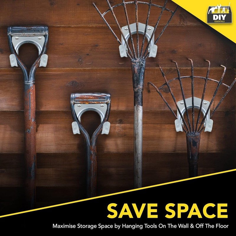 10Pack Wall Hooks for Garage Tool Storage, Tool Hanger Hooks