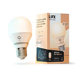 LIFX L3A19MW08E27UK Mini - E27, Dimmable, Warm White, No Hub Required, Works with Alexa, Apple HomeKit and the Google Assistant