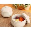 Acorn White Cup with Lid (Japanese Tableware, Western Tableware, White