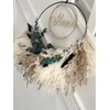 Pampas Grass Wreath - Pampas Grass Wall Decoration - Natural