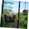 WHAMVOX 4-Pack Iron Flower Basket Hanger for Outdoor Wall Balcony