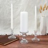 Unity Candle Holder - Glass Candle Holder for Pillar Candle