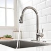 Brushed Nickel Kitchen Faucets with Pull Down Sprayer Kitchen Sink