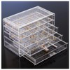 ProCase Acrylic Earrings Holder Organizer Box, Large Clear Earring Jewelry