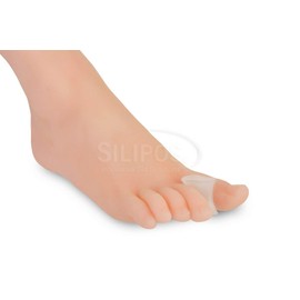 Silipos Gel Toe Spreader for Relieving Pain Due to Bunions, Overlapping Toes, Toe Drift, and Calluses, Item 11505, Size Small, 4 per Polybag