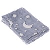 1.5x2m Luminous Blanket Double Side Flannel Star Moon Design Soft