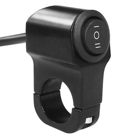 YFFSFDC Motorcycle Switch Waterproof 12V 22mm Headlight Fog Spotlight Handle Switch Easy Installation for Handlebar Auto Bike 1 Pack (ON/OFF/ON 12V 22mm)