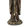 Veronese Design 7.5" Santa Muerte Rosario Prayer Resin Sculpture Antique