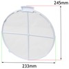 SPARES2GO Lint Screen Fluff Filter Compatible with Indesit Tumble Dryer