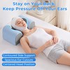 Piercing Pillow for Back Sleeper, Contour Ear Pillow for Back