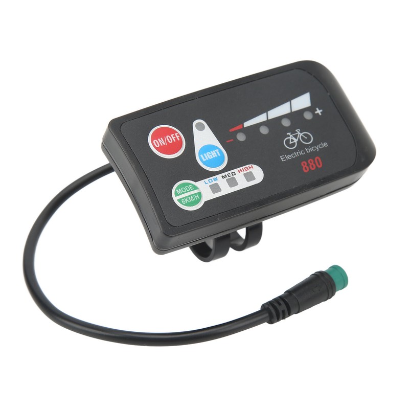 Electric Bicycle Display ABS Lightweight LED Display Meter With Waterproof