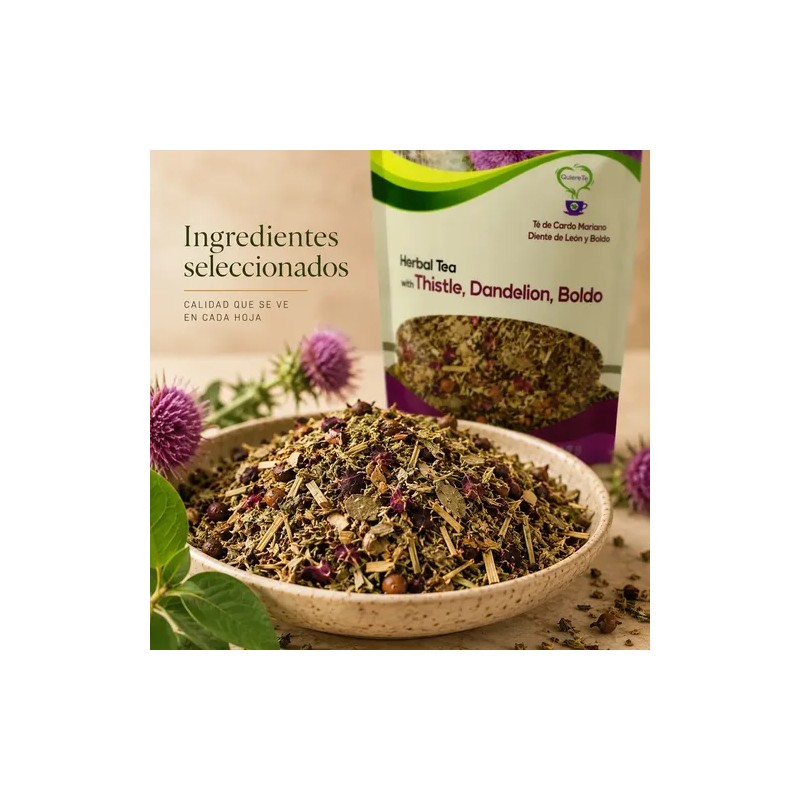 Té Quiere Te cardo mariano en herbal Sin ser Amargo