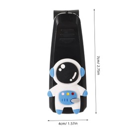 FUNOMOCYA Car Sunglasses Holder Clip Durable Visor Organizer with Astronaut Pattern Convenient Storage for Sunglasses and Cards for Car Overhead Compartment