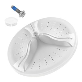 W10902814 Washer Wash Plate with Matching Screw and Cap Compatible with whirl-pool may-tag Washer W108396887
