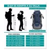 2 Pcs Bastones Senderismo Plegables Trail Running Y Trekking