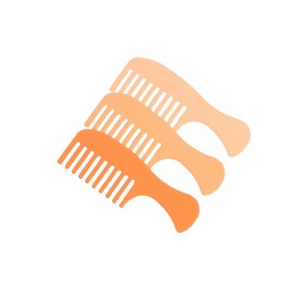 3PCS Comb Hair Clips for Women Girls Creative Hairpins Duckbill Hair Accessories Gradient Orange