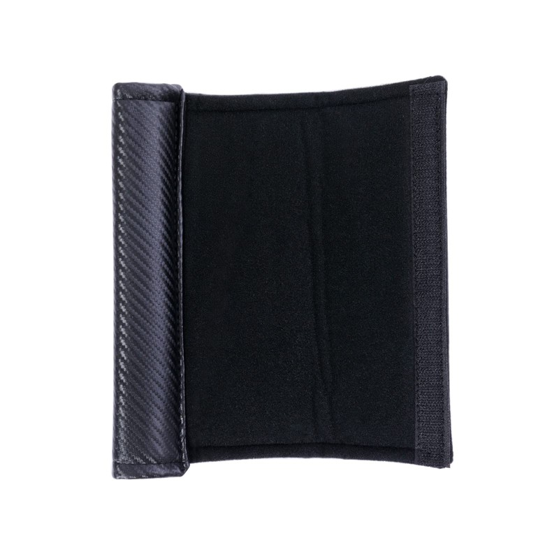 WOigQing 2 Pcs Carbon Fiber Leather Car Seat Belt Shoulder