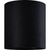 GOSO Tall Drum Velvet Black Lamp Shades Set of 2-