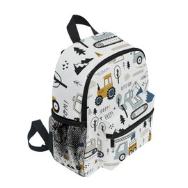 Mnsruu Cute Cars Truck Tractor Toddler Backpack Preschool Rucksack Boys Girls Kids Kindergarten School Bag