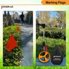 20Pack Red Marking Flags, JIZHGRAD 13x4x5 Inch Marker Flags Use