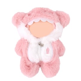 Tinoaly Clothes for Doll, Cute Pink Shark Plush Toy Clothes Stylish Outfit Accessories for 6.7in Doll Decoration Display (Cloth Only)