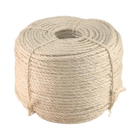 Sisalana Premium Brazilian Sisal Rope, Natural Fiber 100% Sisal, Ultra Durable, Chemical-Free, Ideal for DIY, Cats, Scratching Post Replacement, Home Decor, Garden, Crafting (1/4” 600 ft / 6mm 180m)