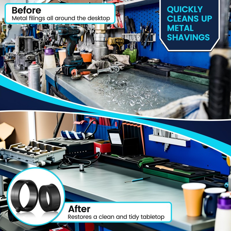 HappyAlley Magnetic Metal Shavings Tool with 18 Magnets, Drill Chip