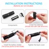 morpilot Black Light, UV Blacklight Flashlights 4 PCS 12 LEDs
