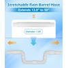 WADEO Rain Barrel Hose Connector, Compatible with Downspout Diverters(1.25'' Outlet