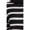 Z SUPPLY Women's Josephine Stripe Sweater, Black, M