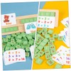 Kisangel 1 Set Wooden Number and Alphabet Puzzle Educational for